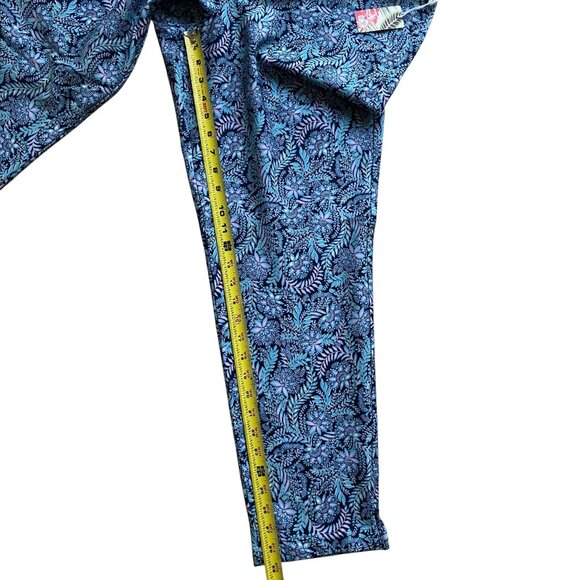 NWT Tommy Bahama Active Stretch Pull On Ankle Pants Womens Large Paisley Floral - Picture 5 of 13